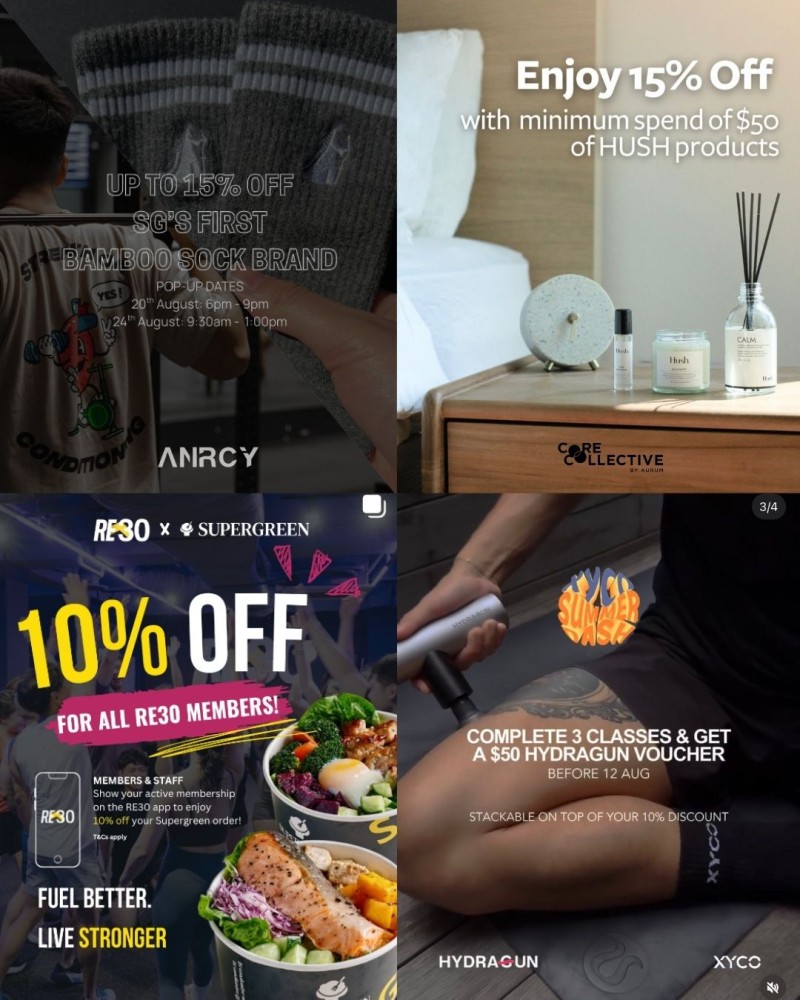 RE30 Member Perks — Partner brands, discounts and community events